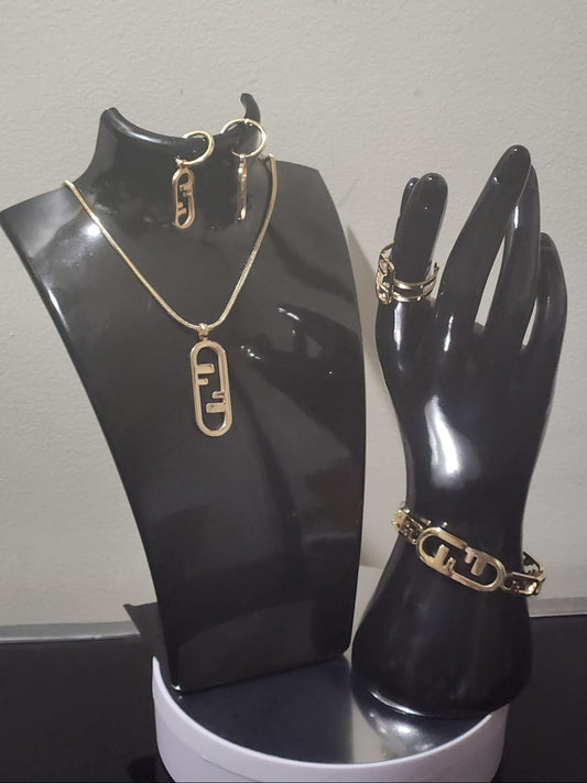 Chain, necklace, earrings, Goumet, bracelet  Bagring